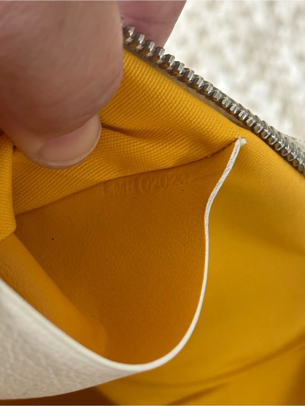 Goyard senat leather clutch